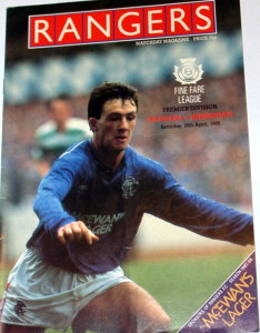 rangers v hibernian 1988 programme