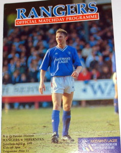 rangers v hibernian 1991 programme