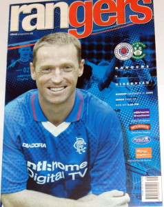 rangers v hibs 2002 programme