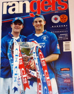 rangers v motherwell 2003 programme