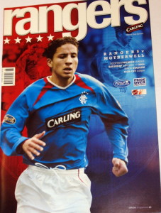 rangers v motherwell 2006 programme