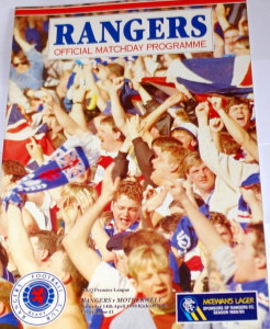 rangers v motherwell large programme