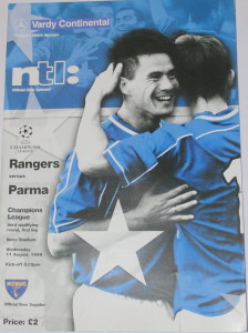 rangers v parma european