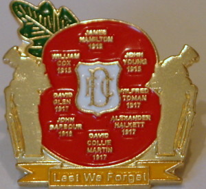 dundee lest we forget badge