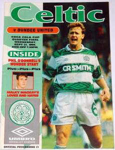 celtic v united 1994 quarter final coca cola cup