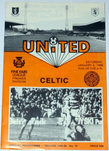 united v celtic 1985 jan