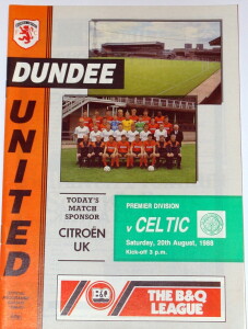 united v celtic 1988 august