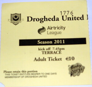 drogheda united v dundee united stub