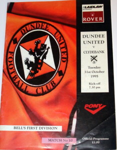 dundee united v clydebank 1995 oct