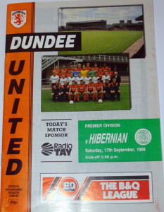 dundee united v hib sept 1988