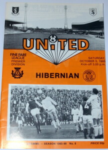 dundee united v hibernian 1985