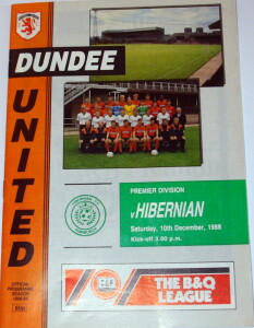 dundee united v hibs 1988 dec