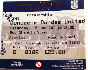 dundee v dundee united january stub