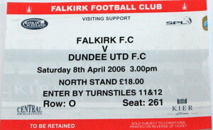 falkirk v dundee united april 2006