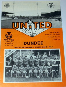 united v dundee 1985 august