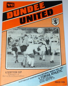 united v forfar scottish cup 1987