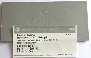 rangers v fc shkupi europan qualifier 2018