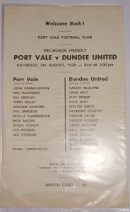 port vale v dundee united